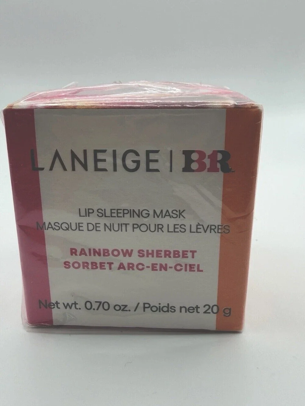LANEIGE x Baskin Robbins Lip Sleeping Mask Rainbow Sherbet 20g Sealed Limited